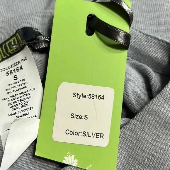 Vintage NWT sweater,tunic WOMEN XS and S, abstract,beads,metallic,career,office - Picture 10 of 13